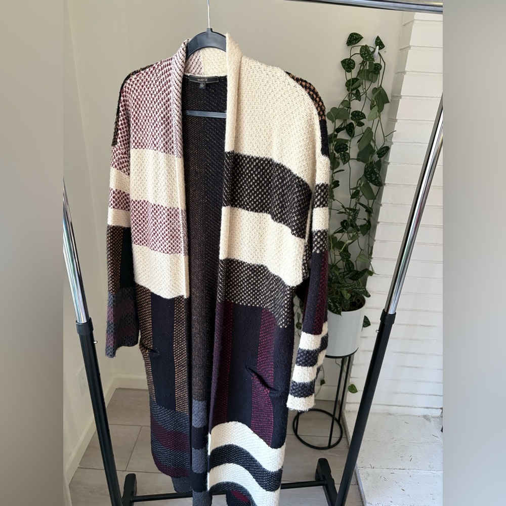Maxsport BCBGMAXAZRIA Blanket Duster Cardigan Longline Sweater